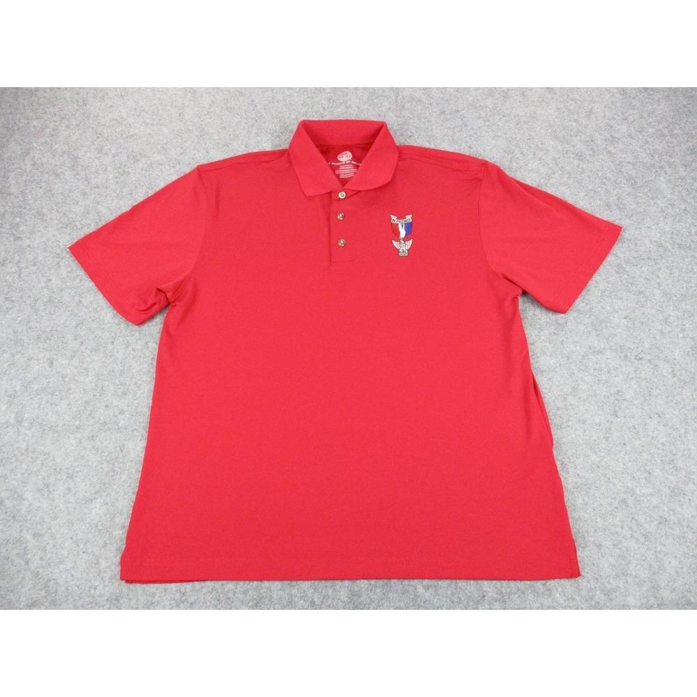 Boy Scouts Of America Polo Shirt Mens Medium Red BSA Embroidered USA